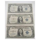 1935 Blue seal silver certificate 1$