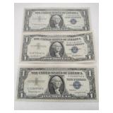 1957  Blue seal silver certificate 1$