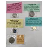 Eisenhower dollar, Kennedy half dollar,