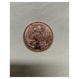 1 Ounce of .999 Fine Copper  BigFoot
