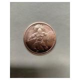 1 Ounce of .999 Fine Copper  Aztec Warriors