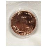 1 Ounce of .999 Fine Copper  9/11 We Shall