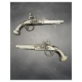 Metal non-firing replica wall hanging guns,