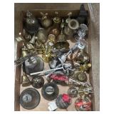 Various brass and metal bells, advertising