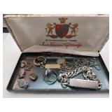 Metal box with ID bracelet "Dennis"  ring and