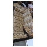 Charles custom furniture tan ornate love seat