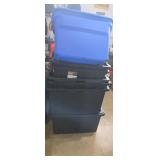 7 heavy duty totes with lids