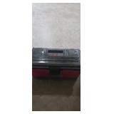Small tool box with bolts , nails , brackets and