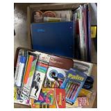 Notebooks, folders, office supplies, including