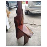 Handmade wooden seat