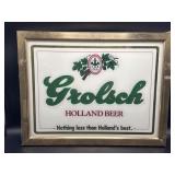 Grolsch Holland Beer vintage pub sign 17.5" x