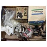 Various fishing reels Mark I, Shakespeare, etc.