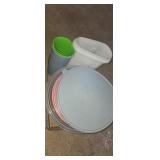 Tupperware bowls cups in juice picture