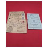 WW2 Ration Books and Carpenters and Joiners Union