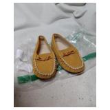 Kids Leather Moccasins Size 8-8.5 Brand New In