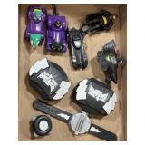 Batman and Power Ranger toys