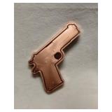 1 Ounce of .999 Fine Copper Pistol Themed