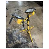 Utility work lights on adjustable stand