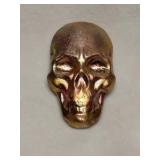 2.5 Ounces Of Hand Poured Copper Skull Head