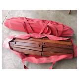 Wooden camping picnic table (disassembled) see