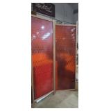 2 Mcm room divider panels featuring textured