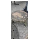 Small concrete garden stool