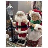 Telco Motionettes animated Santa Claus and Mrs.