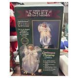 14 inch fiber optic angel tree top or table piece