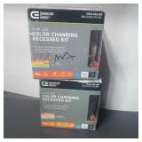 2 pc. Slim LED color changing recessed kit 4 inch