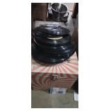 3 record cases with assortment of 45