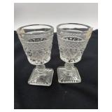 Cape Cod glasses 4 half inches tall
