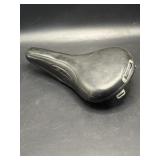 vintage black Schwinn Approved bicycle saddle