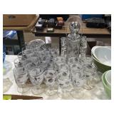 Libbey Silver Leaf frosted beverage set 36 pieces