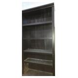 Wooden 5 shelf bookcase 36x12x72in