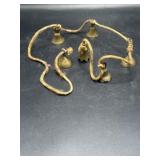 Rope w/ vintage etched brass bells