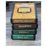 Atari 2600 games Chopper command, stampede,