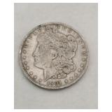 1901 Morgan silver dollar