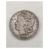 1904 Morgan silver dollar