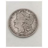 1900 Morgan silver dollar