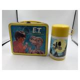 1982 ET metal lunchbox with thermos.