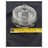 Hinsey clear glass potpourri bowl. 5ï¿½ x 3 5