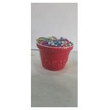 Popcorn planter, with watches and bracelets