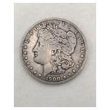 1900 Morgan silver dollar