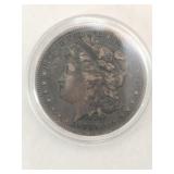 1885 Morgan silver dollar