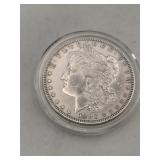 1883 Morgan silver dollar