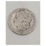 1879 Morgan silver dollar