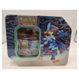 100 Pokemon cards with tin  mixed years
