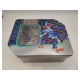 100 Pokemon cards with tin  mixed years