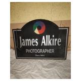 Business sign for James Alkire Photography