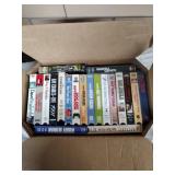 Box of VHS tapes: Many jazz-related, also some